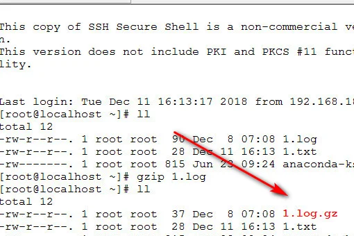 linux下的gzip命令如何运用？